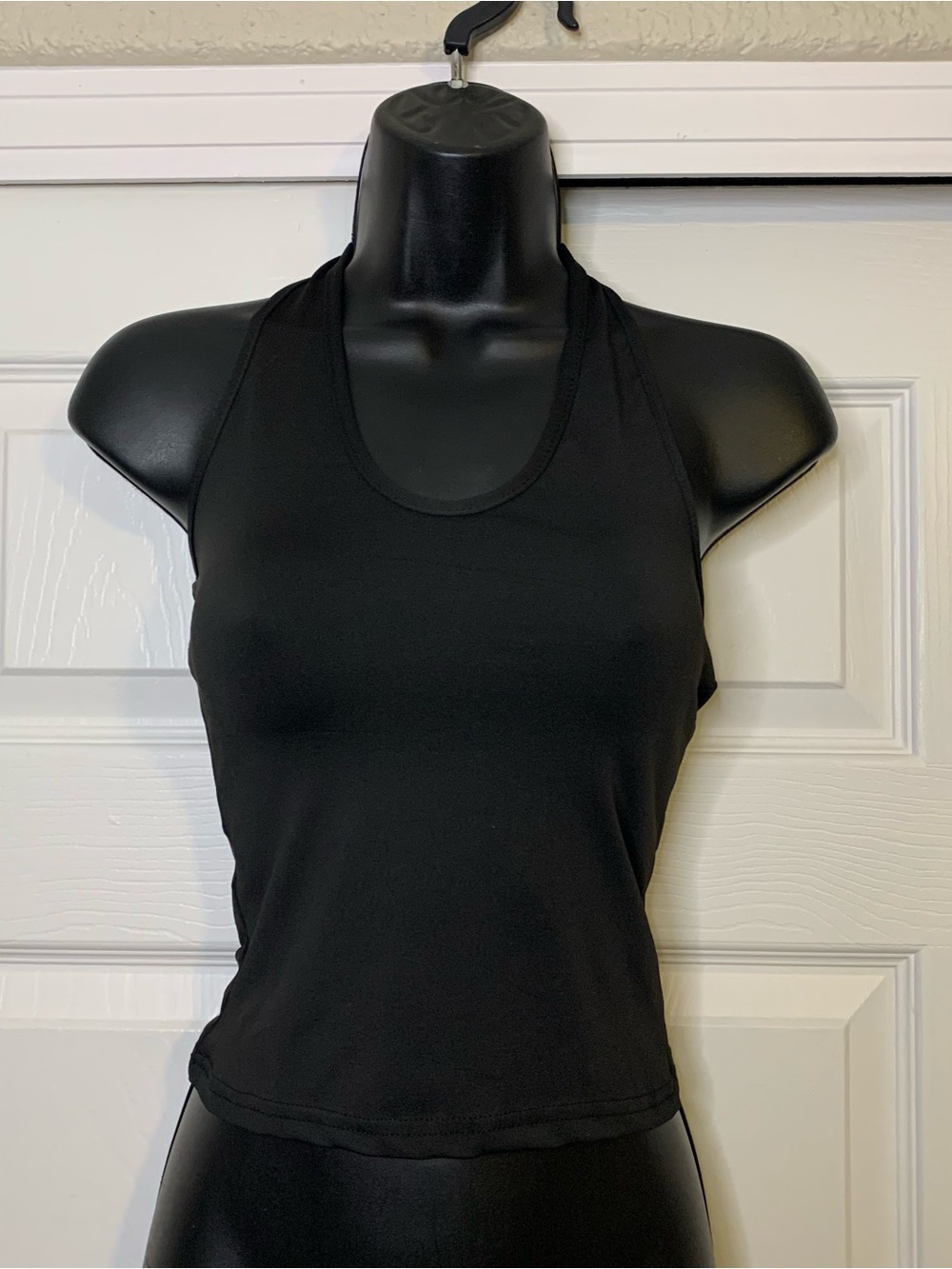 Basic Black Halter Crop Top
